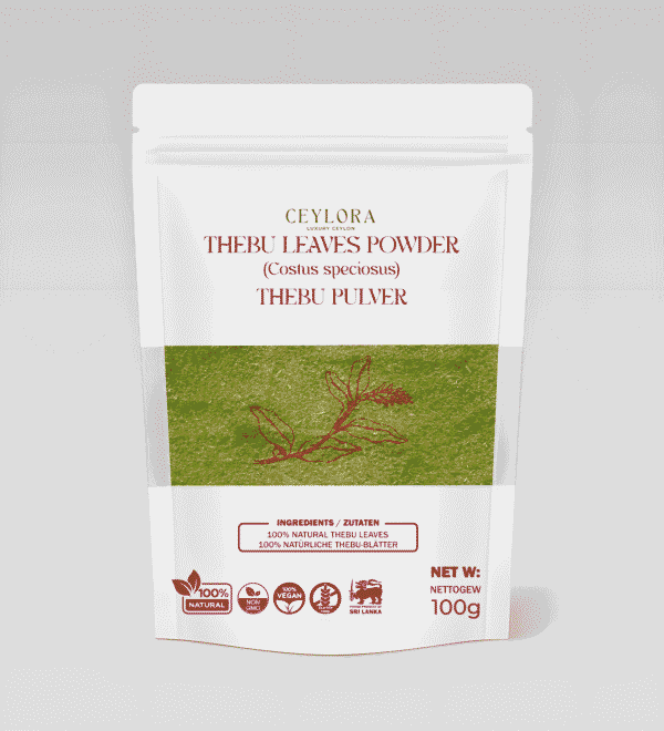 Thebu Leaves Powder - Traditional Ayurvedic Blood Sugar Support Supplement | Natural Glucose Balance"