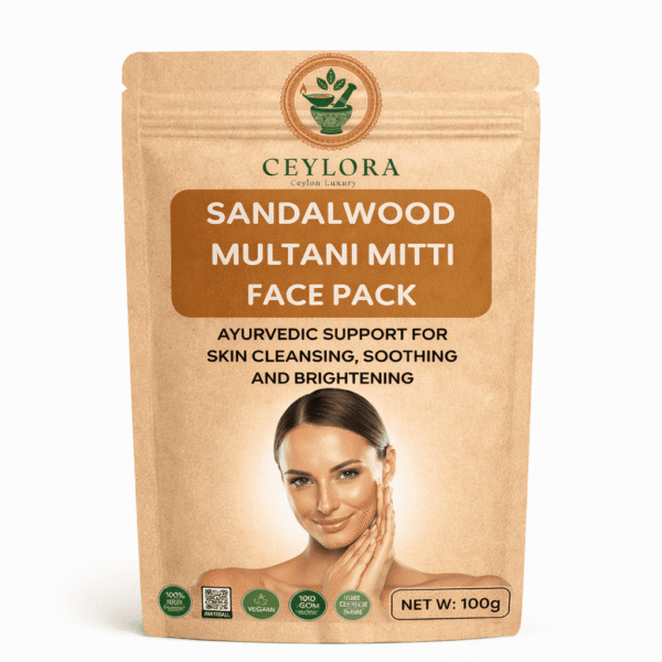 Sandal Multani Mitti Face Pack for natural oil control and brighter-looking skin